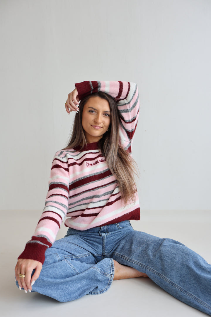 Gestreifter Pullover Dream Club