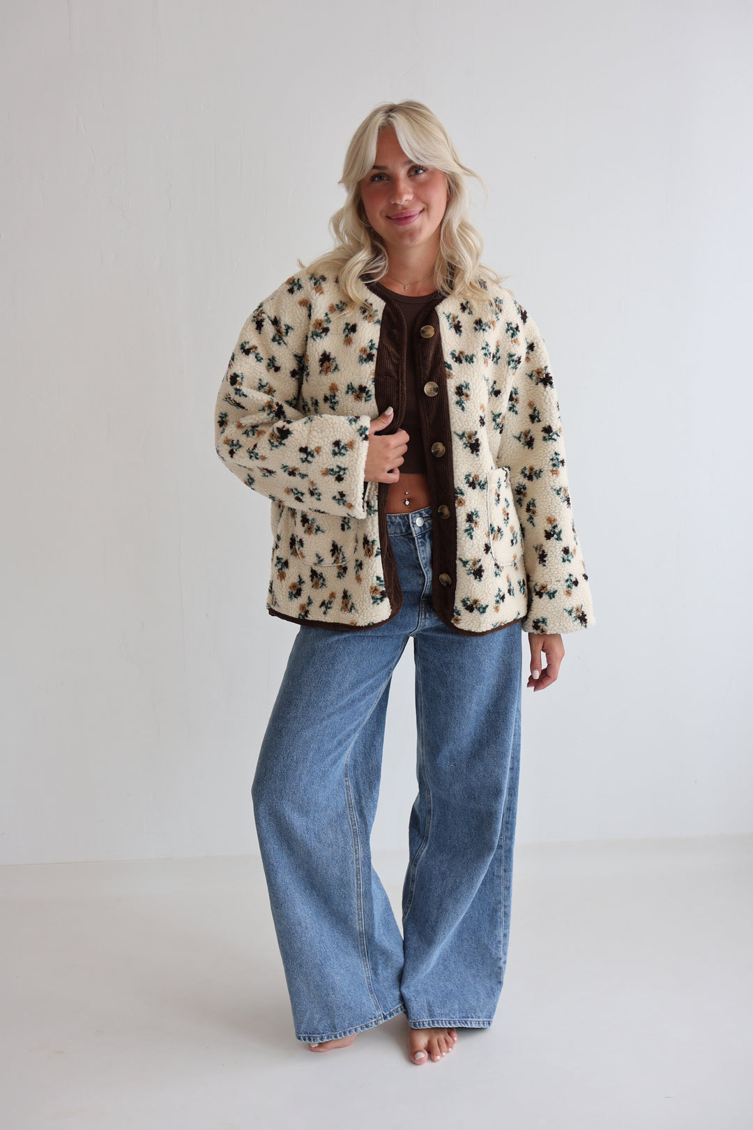 Teddyjacke Vintage Bloom