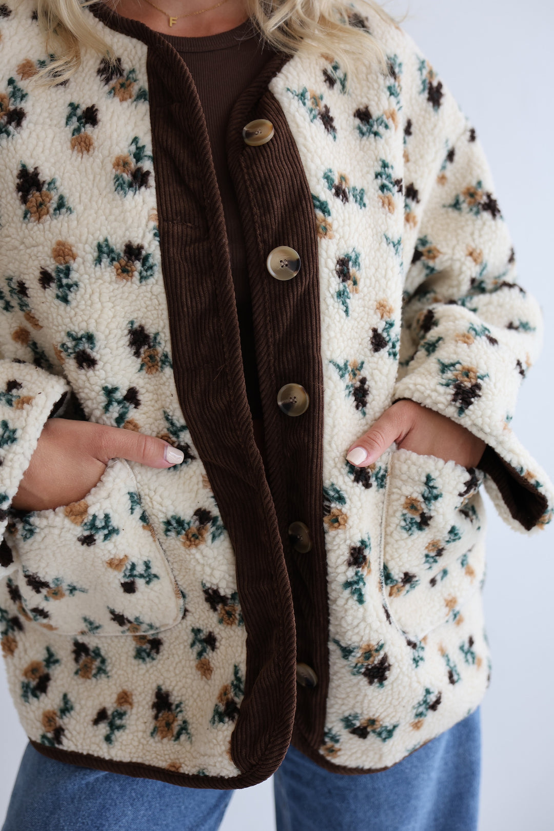 Teddyjacke Vintage Bloom