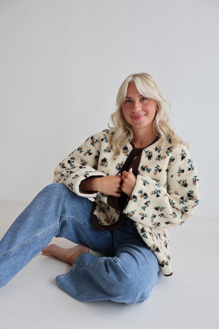 Teddyjacke Vintage Bloom