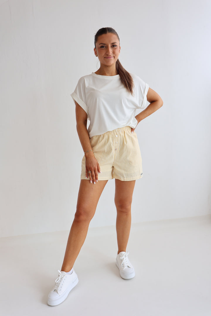 Gestreifte Baumwollshorts Love's