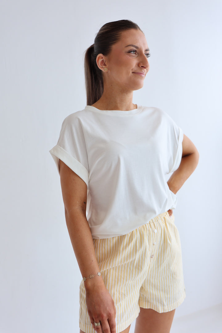 Gestreifte Baumwollshorts Love's