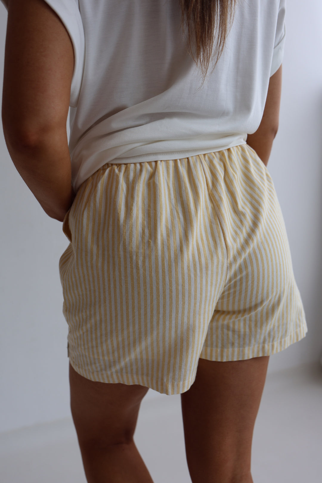 Gestreifte Baumwollshorts Love's