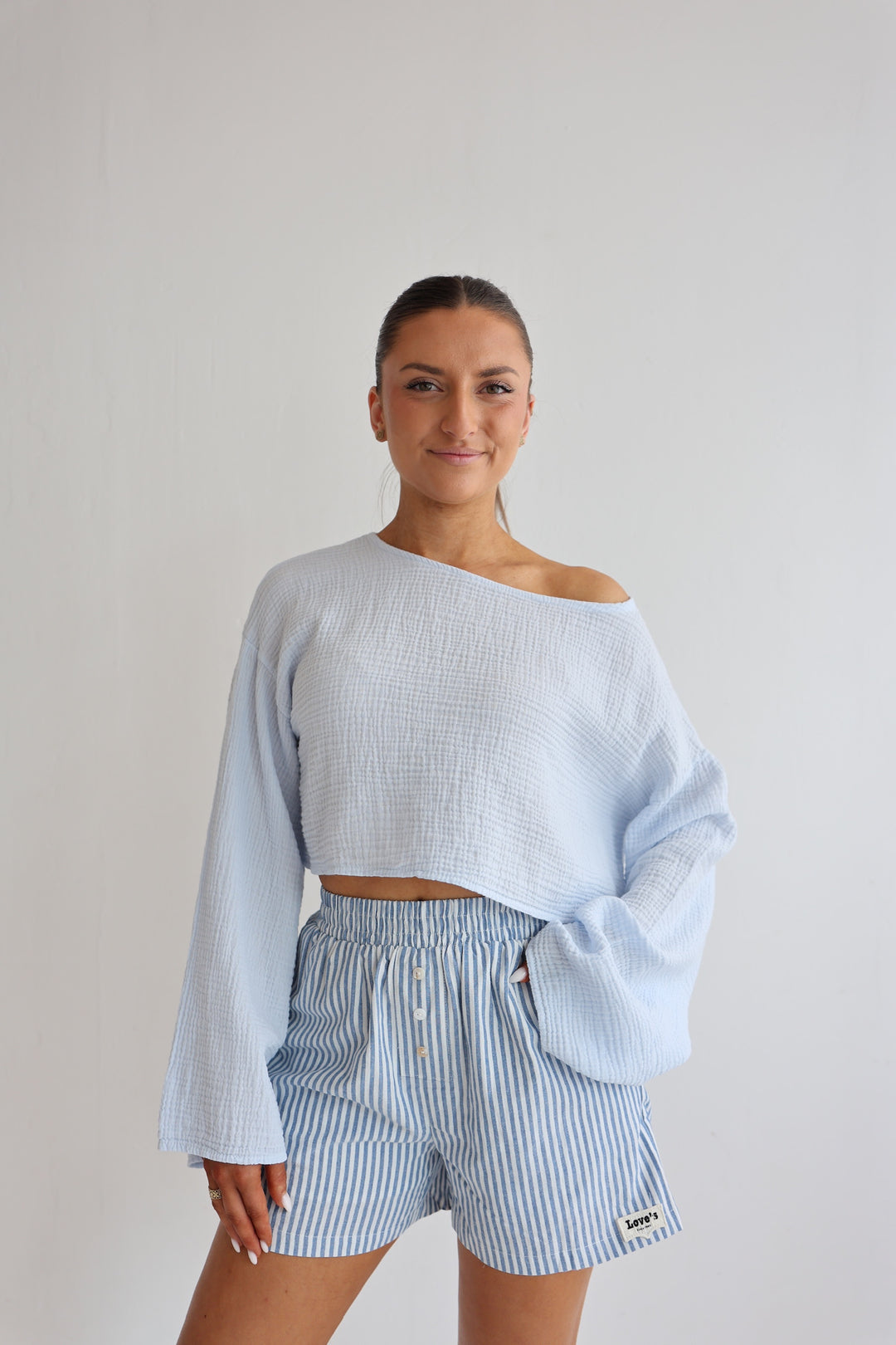 Off-Shoulder Musselinshirt Liz