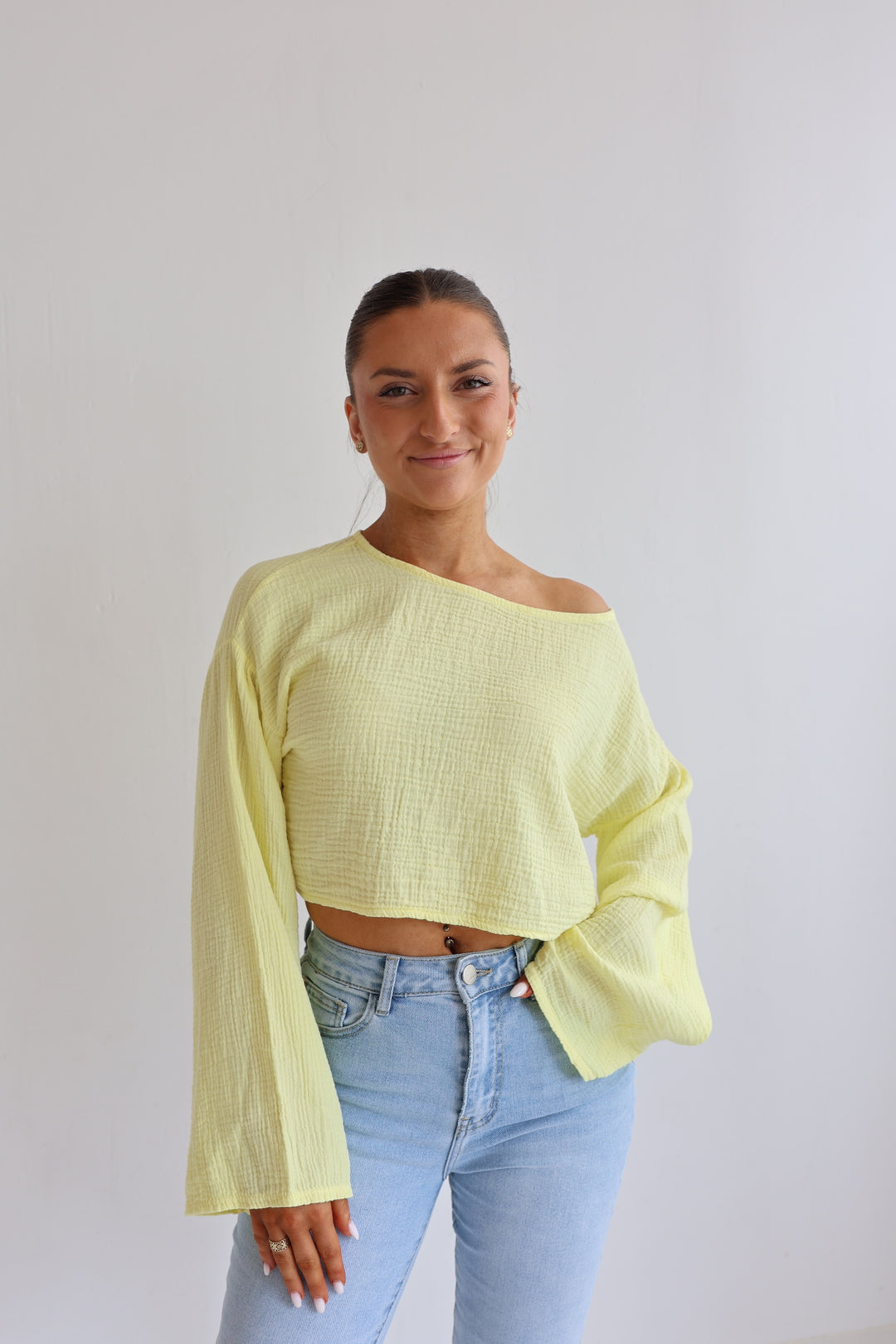 Off-Shoulder Musselinshirt Liz