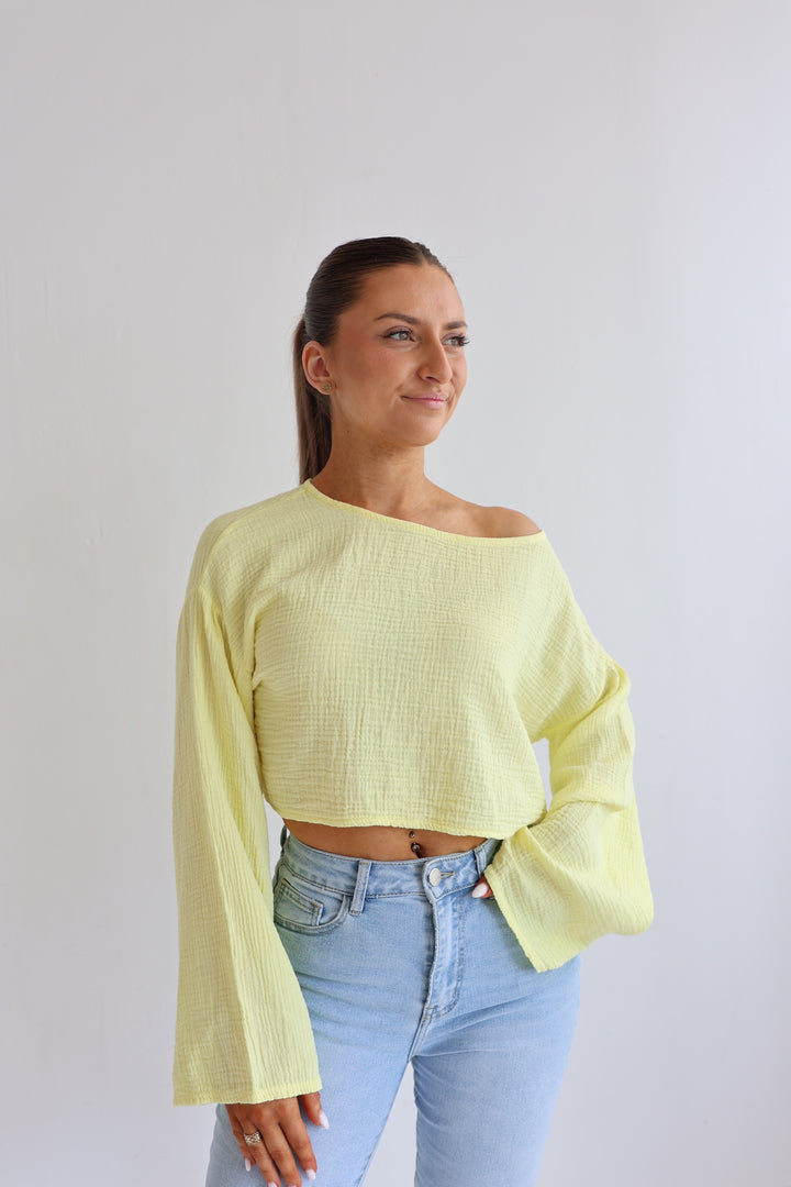 Off-Shoulder Musselinshirt Liz