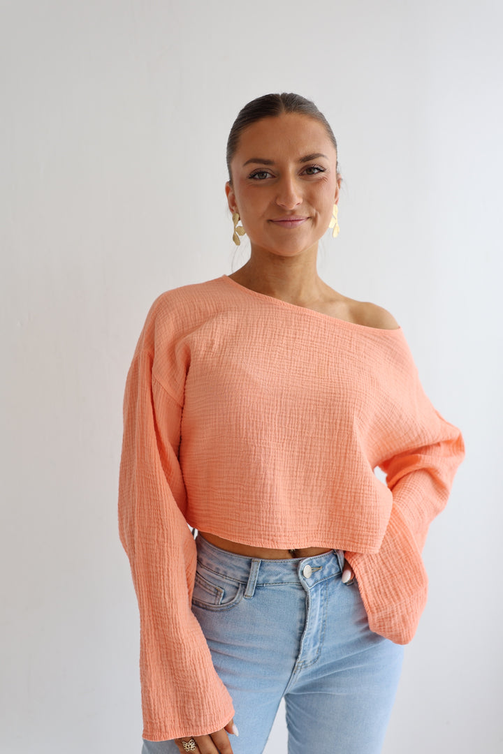 Off-Shoulder Musselinshirt Liz