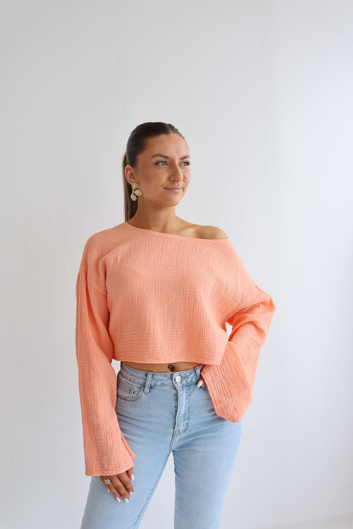 Off-Shoulder Musselinshirt Liz