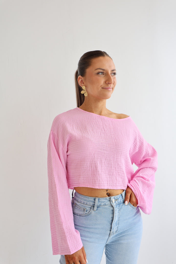 Off-Shoulder Musselinshirt Liz