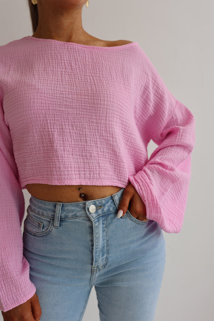 Off-Shoulder Musselinshirt Liz