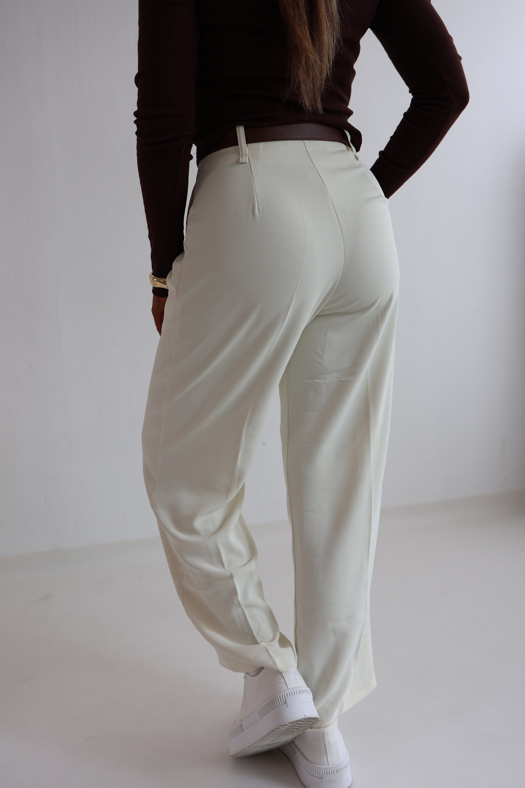 Bundfaltenhose mit Gürtel Anna