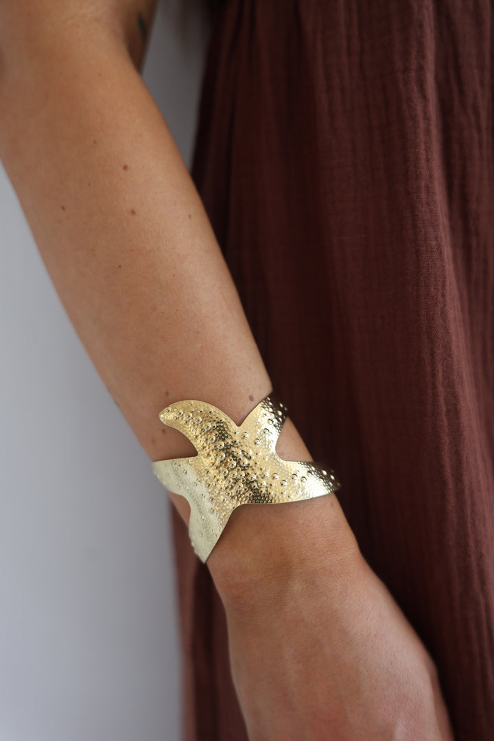 Armreif Golden Starfish