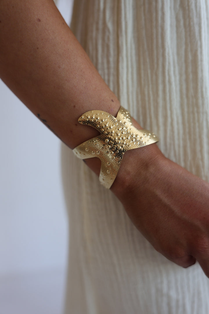 Armreif Golden Starfish