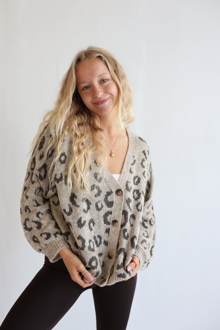 Wild Leopard Cardigan