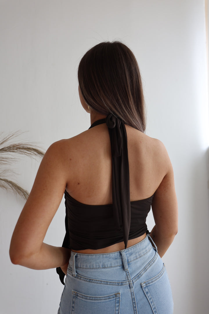 Neckholder Top Golden Seestar