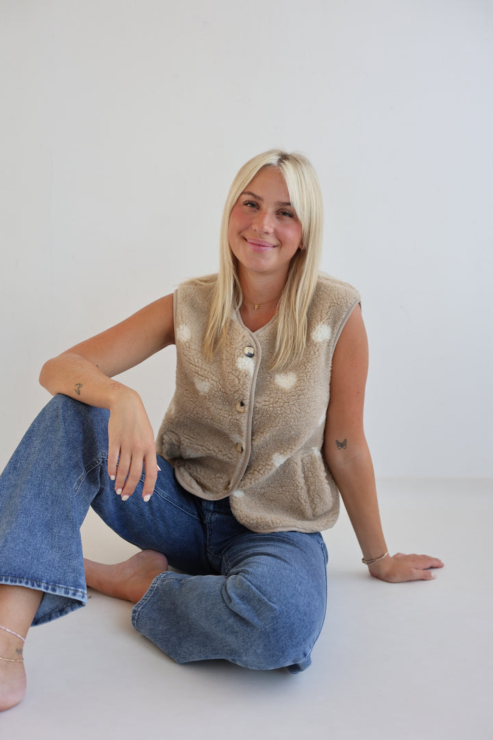 Teddyweste Warm Heart