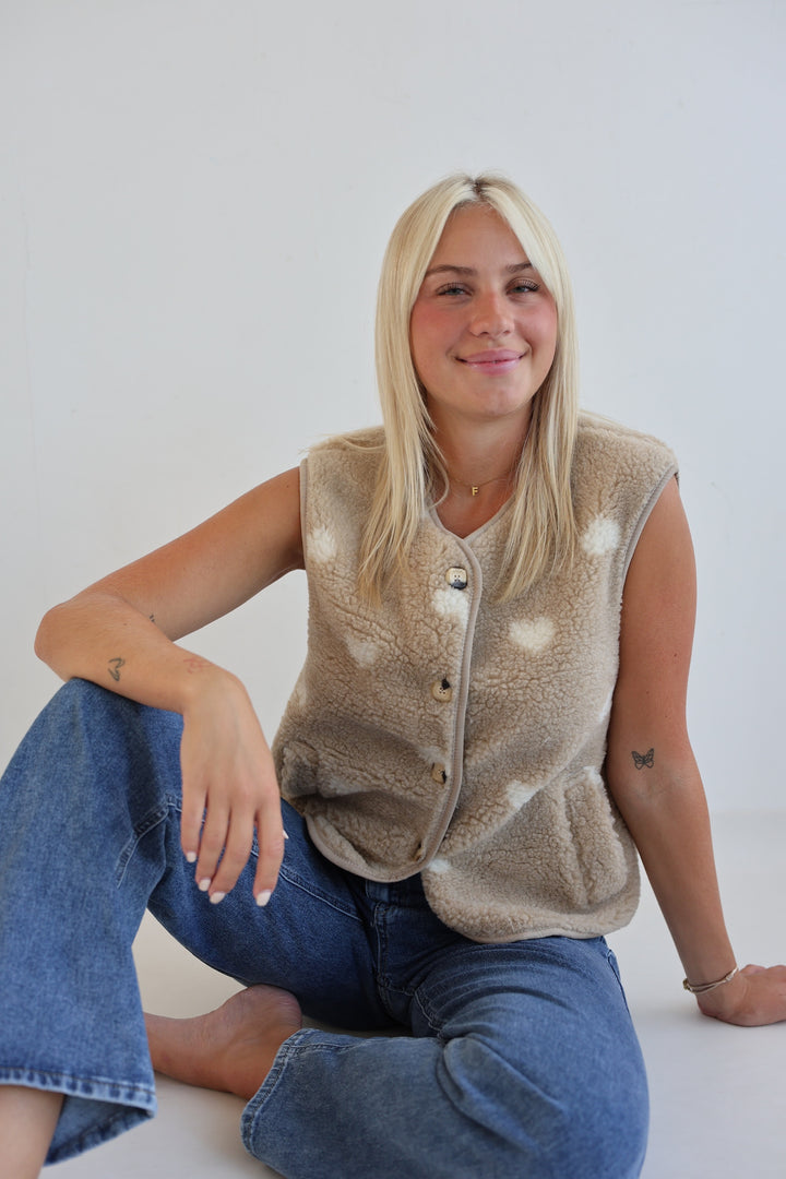 Teddyweste Warm Heart