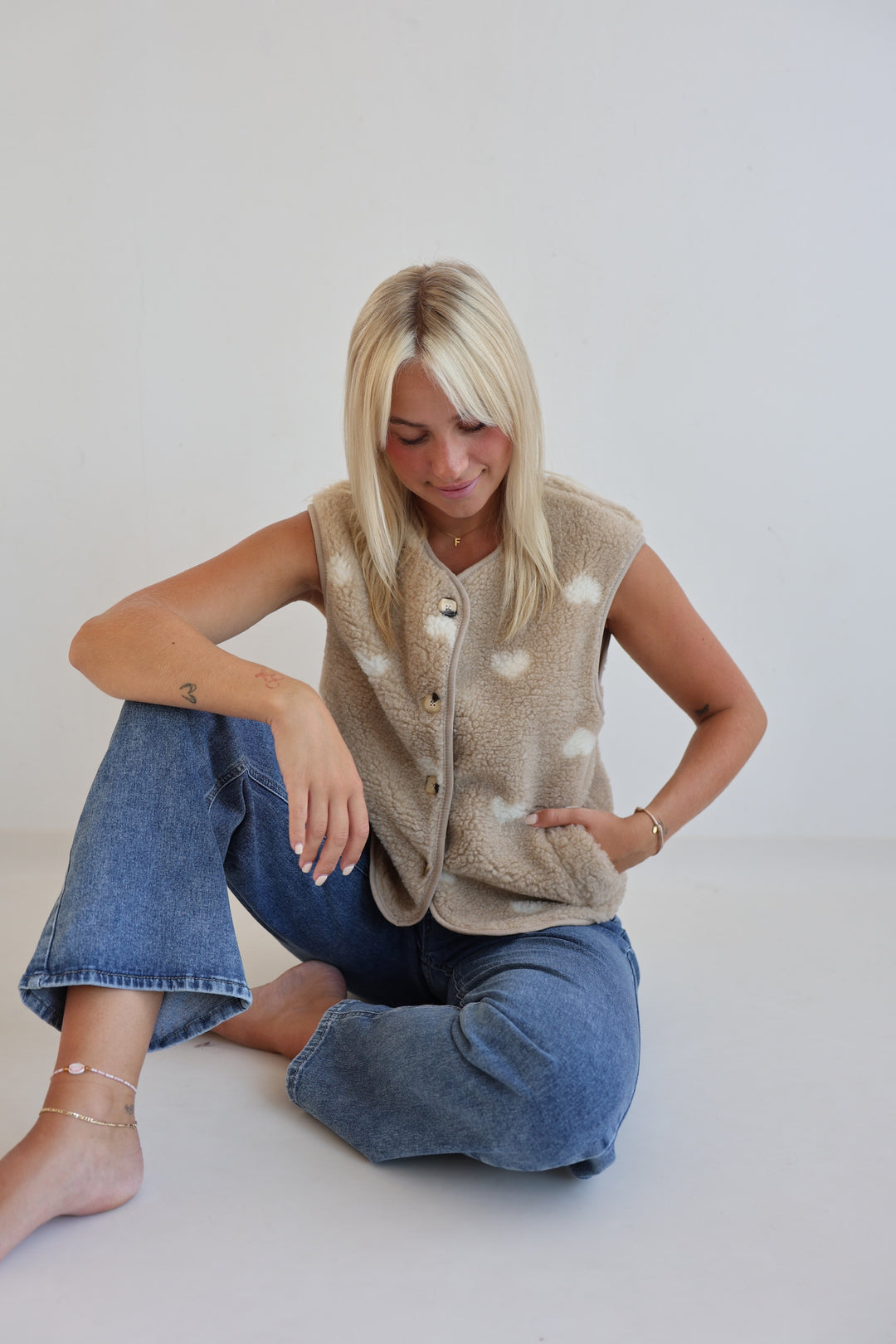 Teddyweste Warm Heart