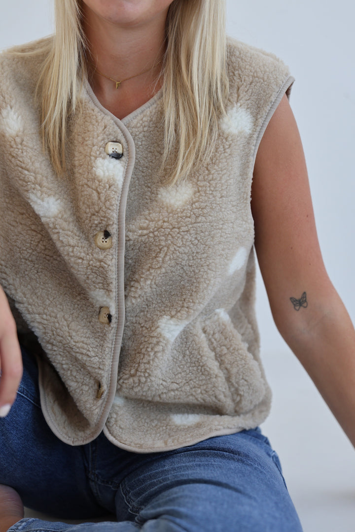 Teddyweste Warm Heart