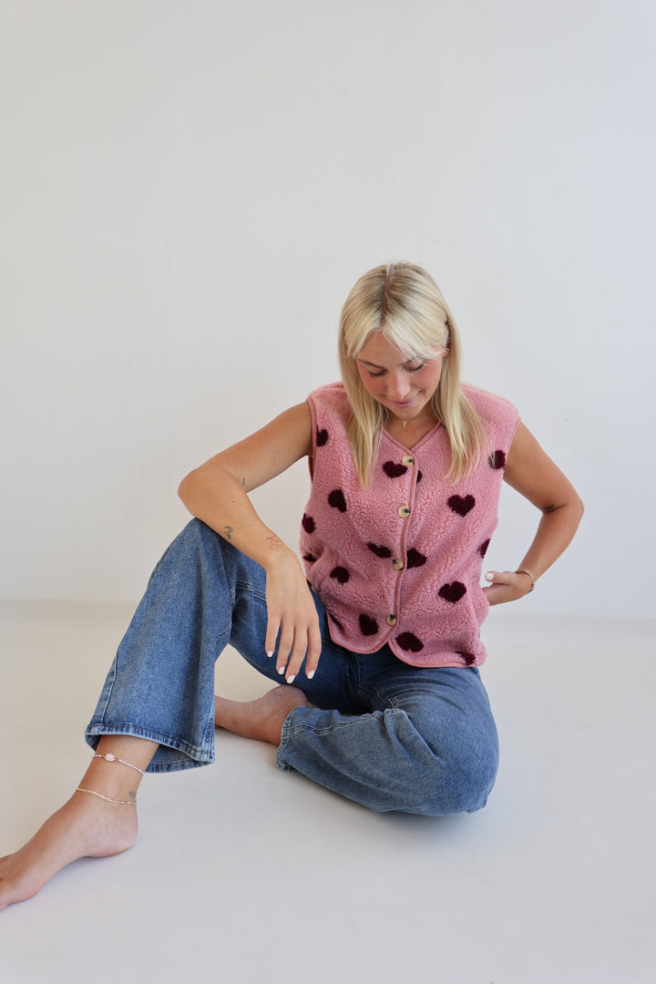 Teddyweste Warm Heart