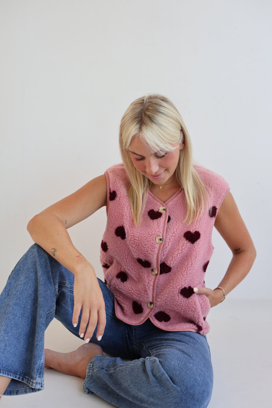 Teddyweste Warm Heart