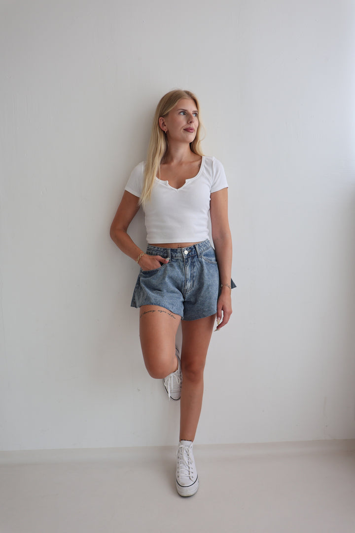 Ausgestellte Jeansshorts Lani