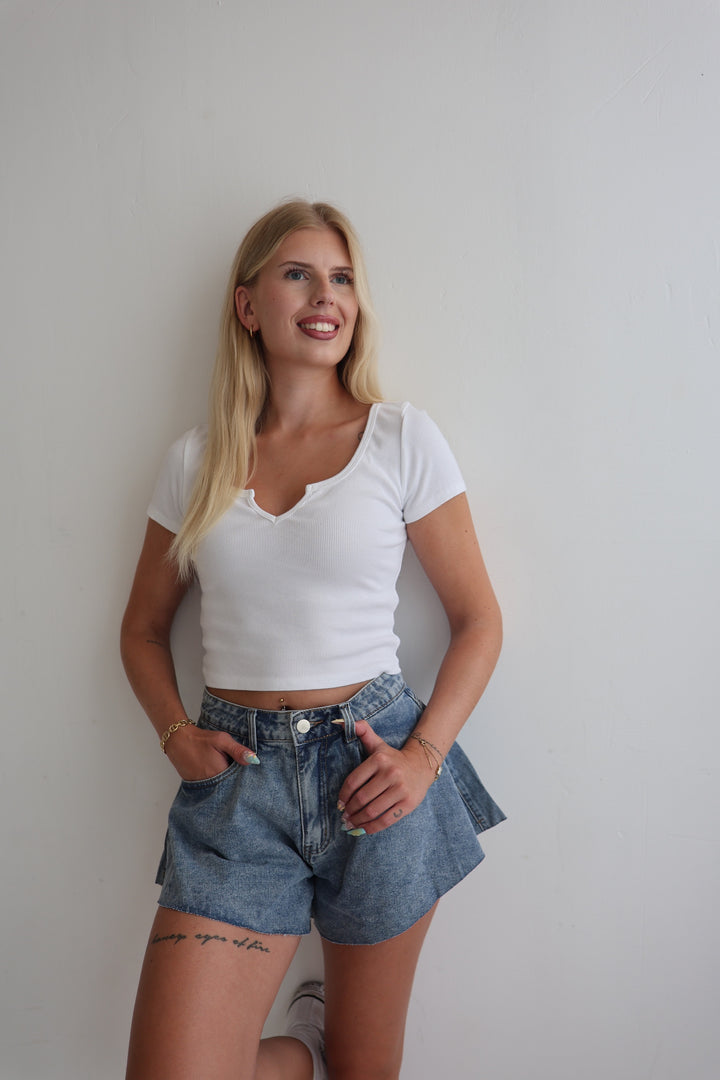 Ausgestellte Jeansshorts Lani