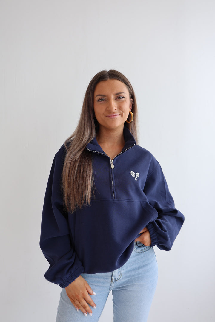 Zip-Sweater Tennis Racket