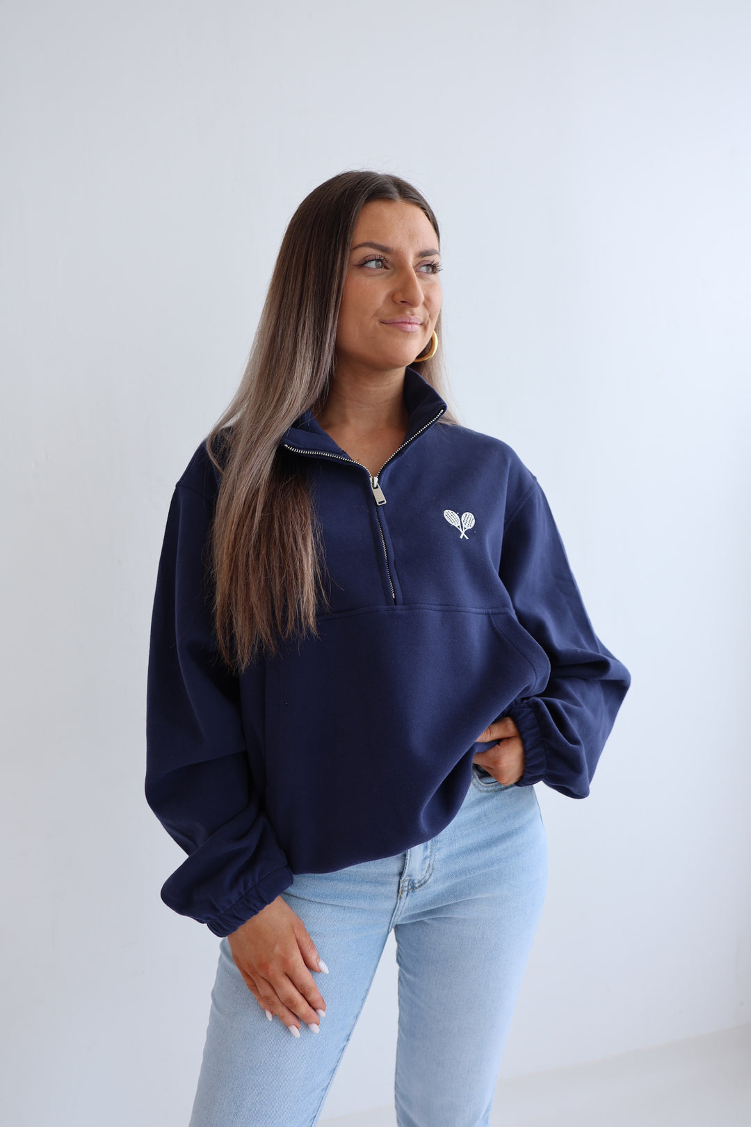 Zip-Sweater Tennis Racket