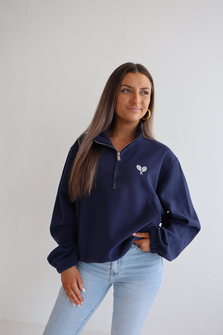 Zip-Sweater Tennis Racket