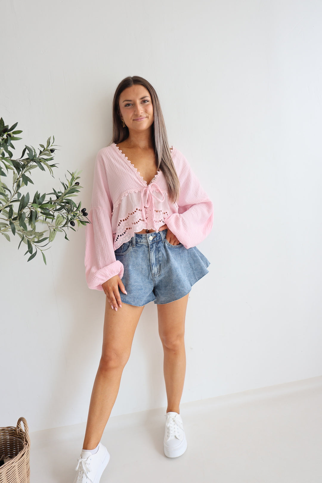 Ausgestellte Jeansshorts Lani