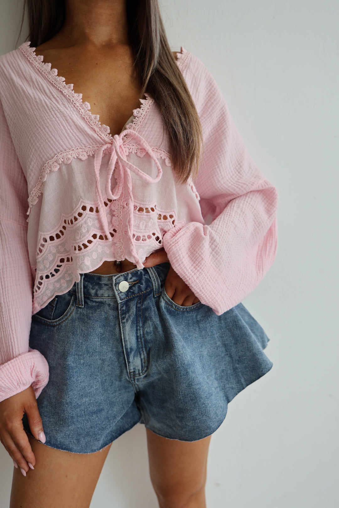 Ausgestellte Jeansshorts Lani