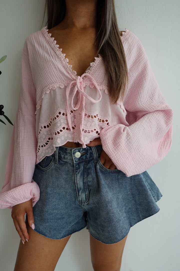 Ausgestellte Jeansshorts Lani