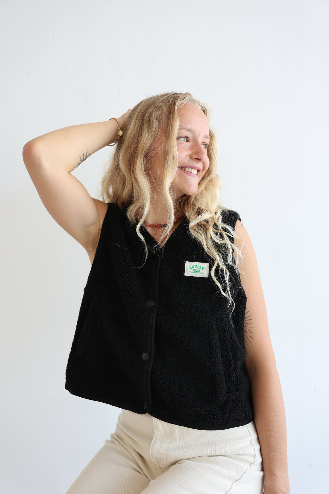 Teddyweste Lovely Patch