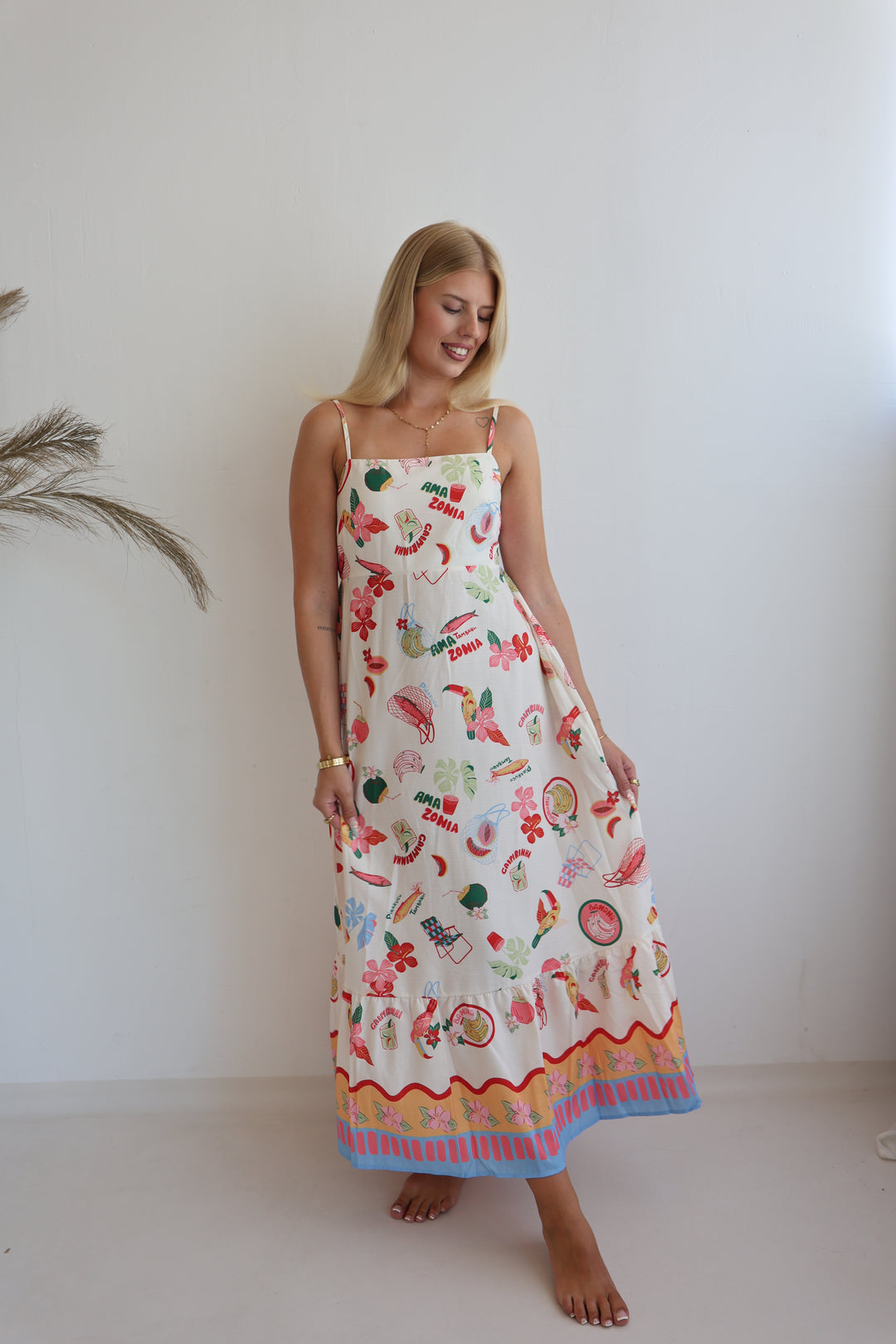 Langes Kleid mit Print Palermo