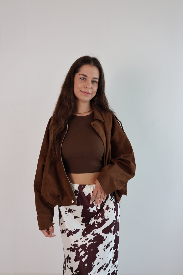 Wildlederjacke Hazelnut