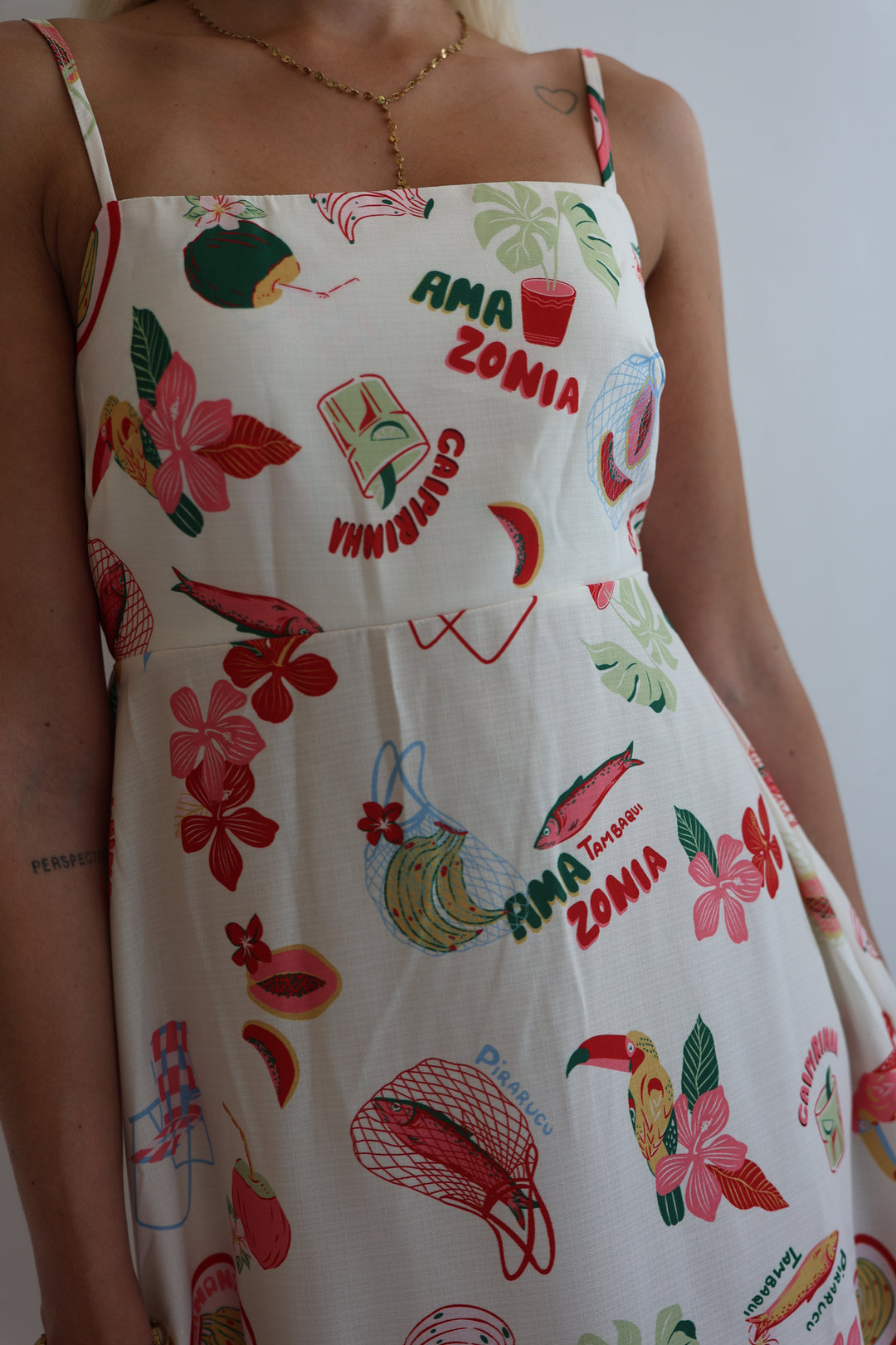 Langes Kleid mit Print Palermo