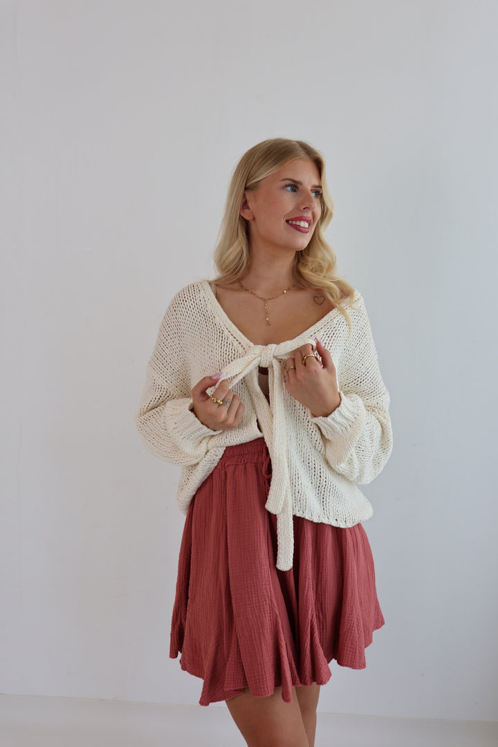 Cardigan mit Schleife Elsa