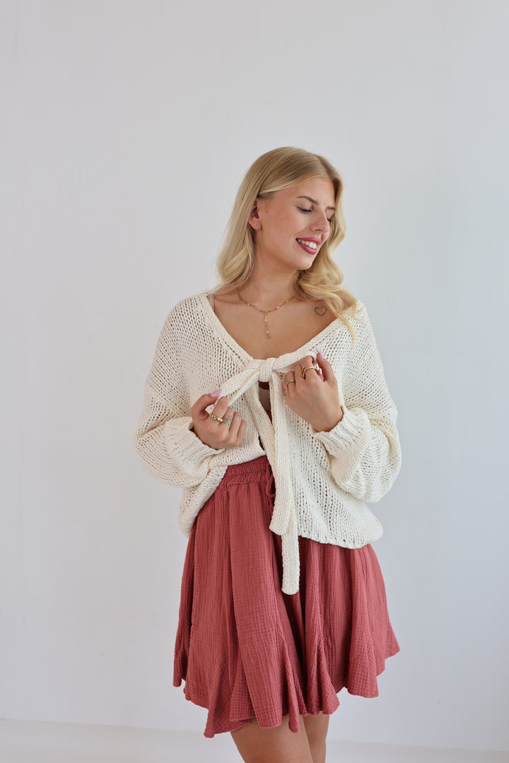 Cardigan mit Schleife Elsa