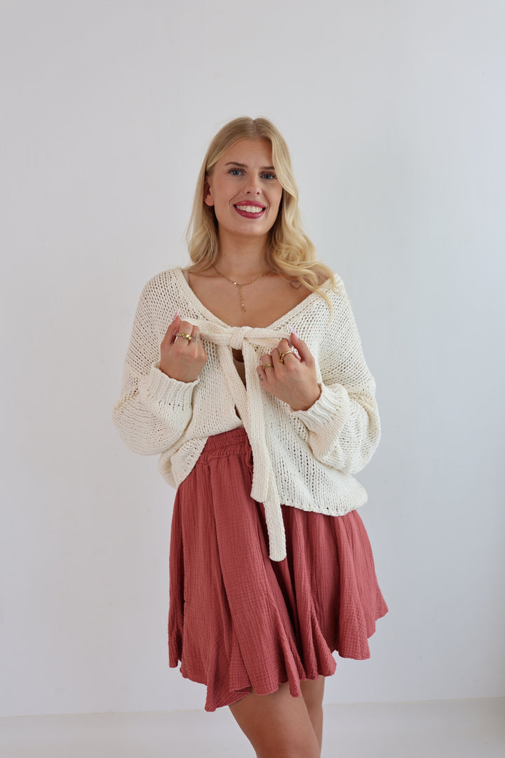 Cardigan mit Schleife Elsa