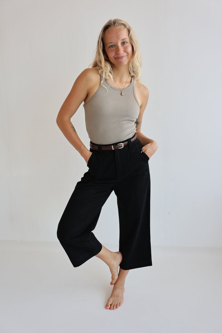 Culotte Jeans mit Gürtel Jana