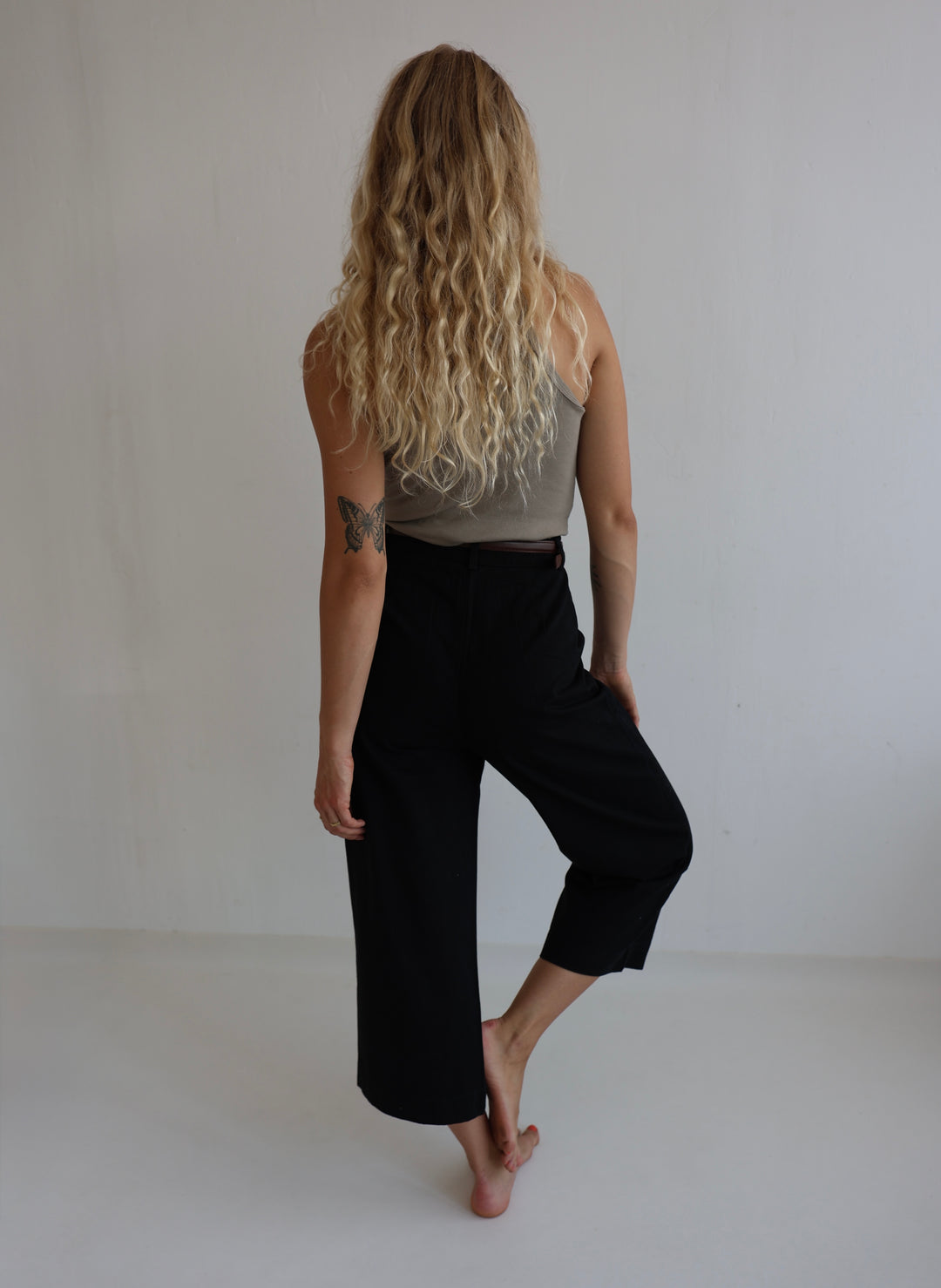Culotte Jeans mit Gürtel Jana