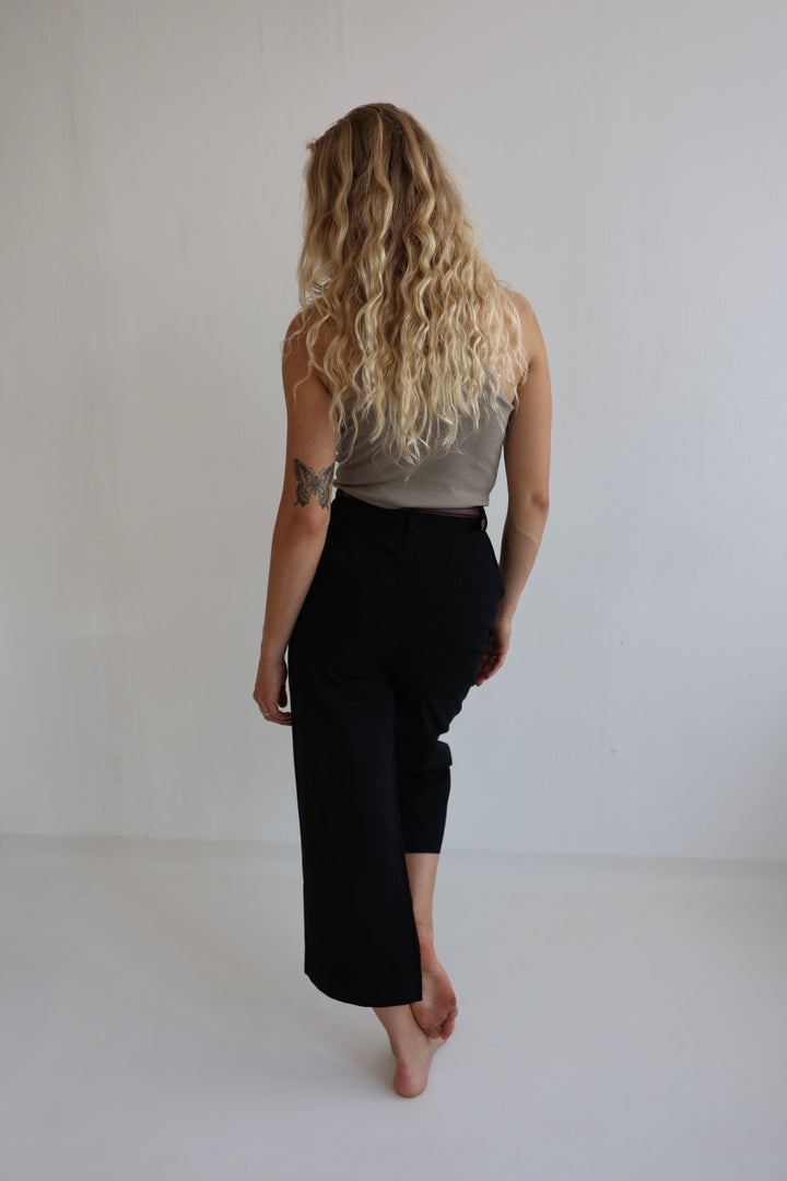 Culotte Jeans mit Gürtel Jana