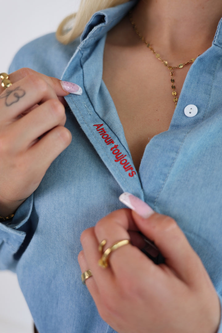 Jeanshemd Amour Toujours