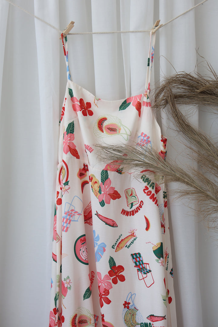 Langes Kleid mit Print Palermo