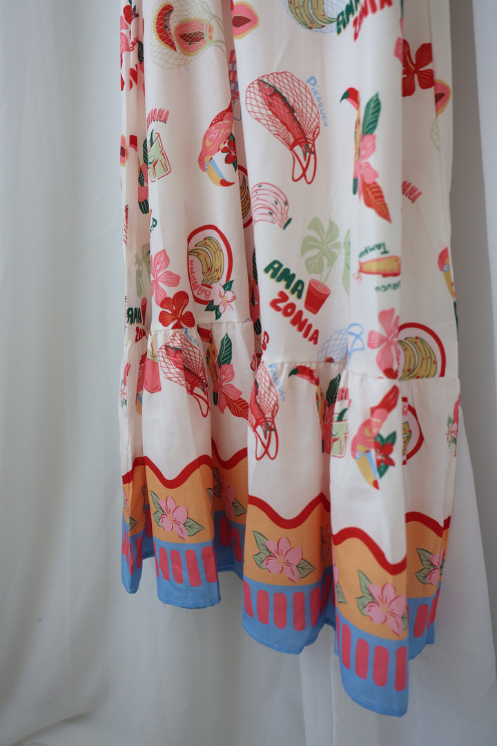 Langes Kleid mit Print Palermo