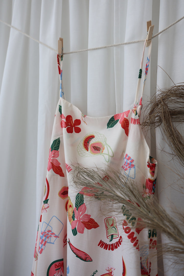 Langes Kleid mit Print Palermo