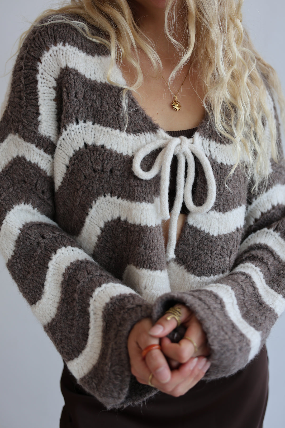 Cardigan Wavy Stripes Cathy