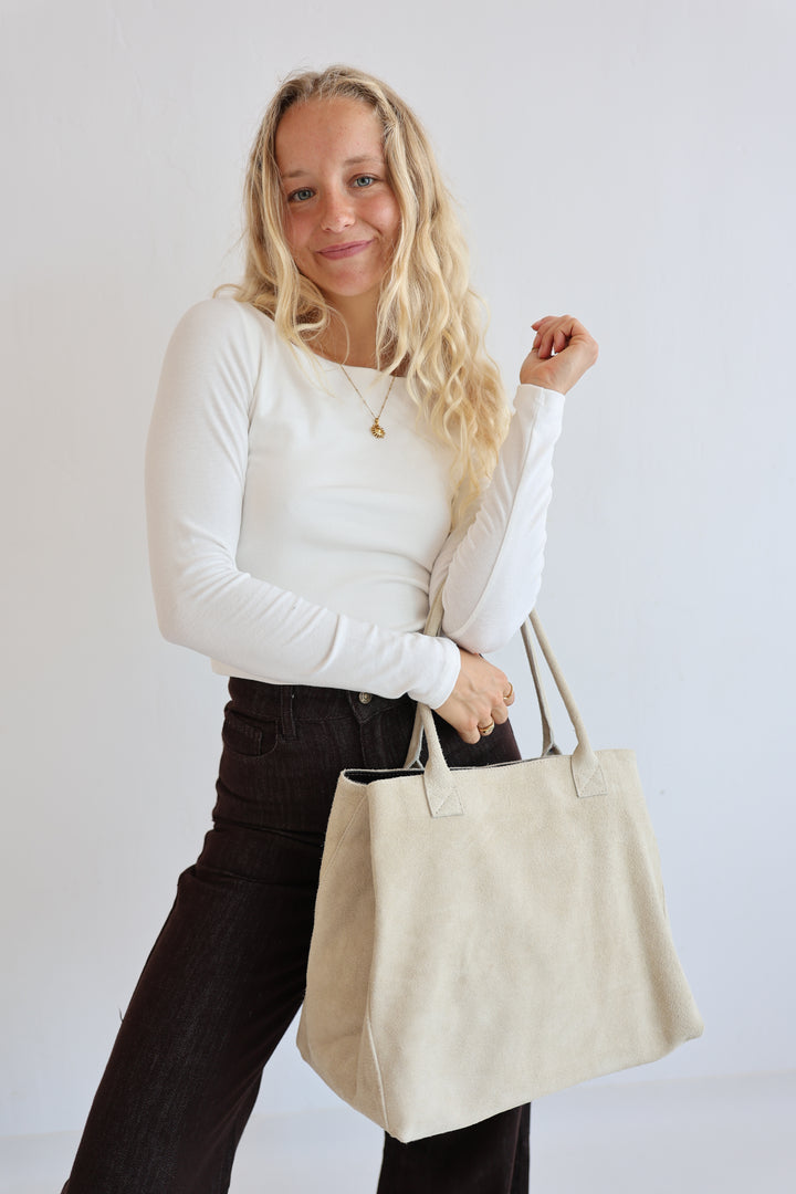 Shopper aus Wildleder Kamina