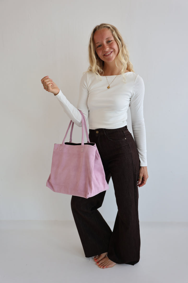 Shopper aus Wildleder Kamina